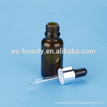 Amber ätherisches Öl Flasche mit Markierungen Tropfer 20 ml